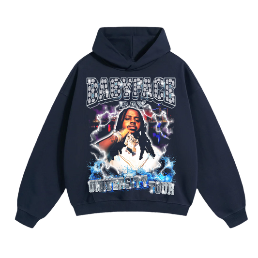 Babyface ray Vintage WavyNavy Tour Hoodie