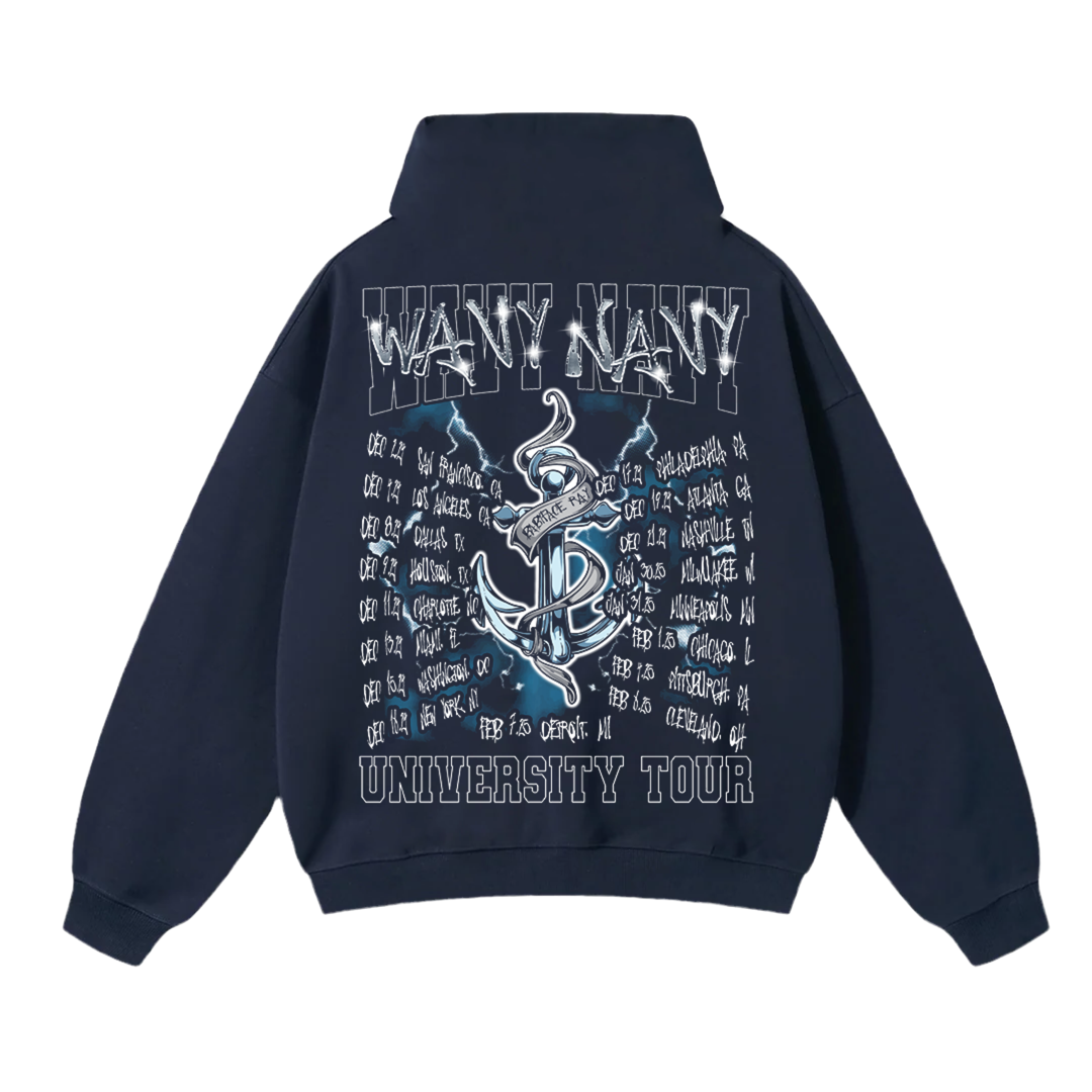 Babyface ray Vintage WavyNavy Tour Hoodie